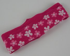 Haarband met bloem cerise.