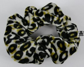 Scrunchie zwart geel.