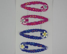 4 klikklaks roze/blauw.