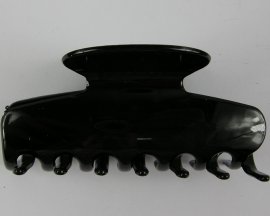 Haarklem zwart.
