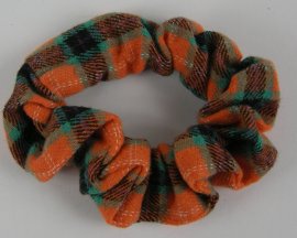 Scrunchie ruit oranje.