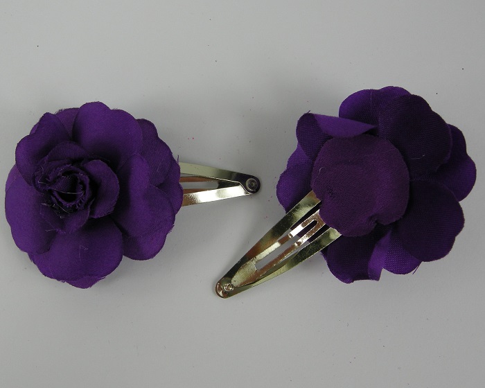 (image for) 2 klikklaks met paarse roos.