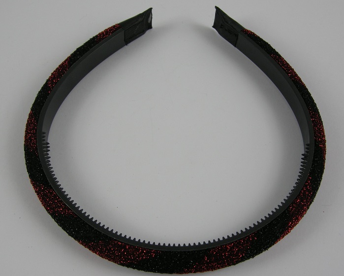 (image for) Diadeem zwart/rood.