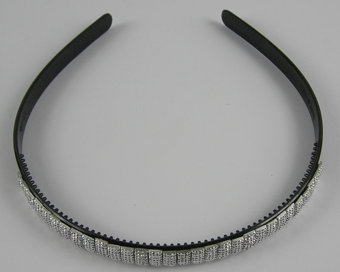 (image for) Diadeem zwart met zilver.