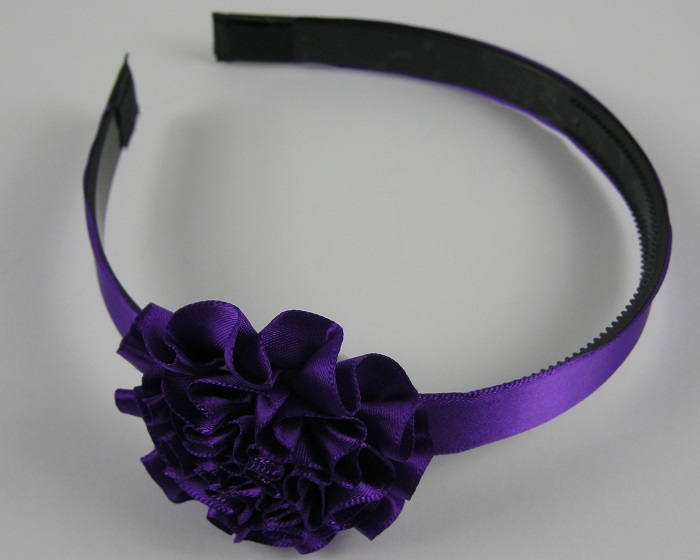 (image for) Diadeem met bloem paars.