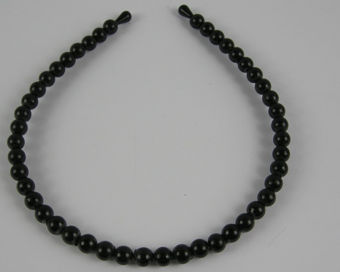 (image for) Diadeem met "parels" zwart.