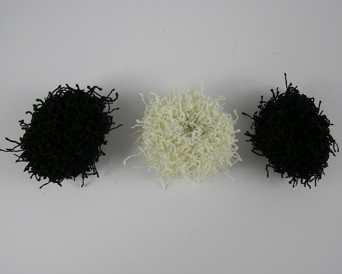 (image for) 3 Spriet haarelastieken zwart/wit.