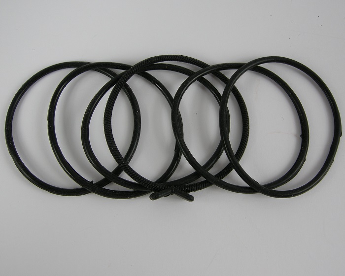 (image for) 5 rubberen haarelastieken zwart.