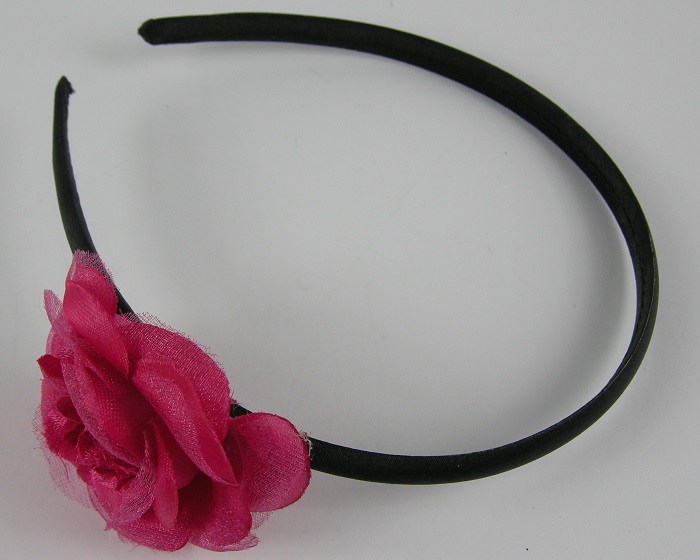 (image for) Diadeem met bloem roze.