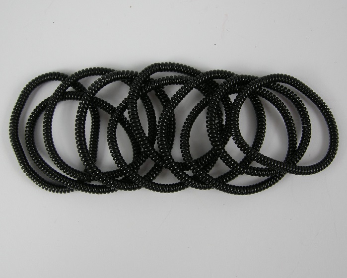 (image for) 10 rubberen haarelastieken zwart.