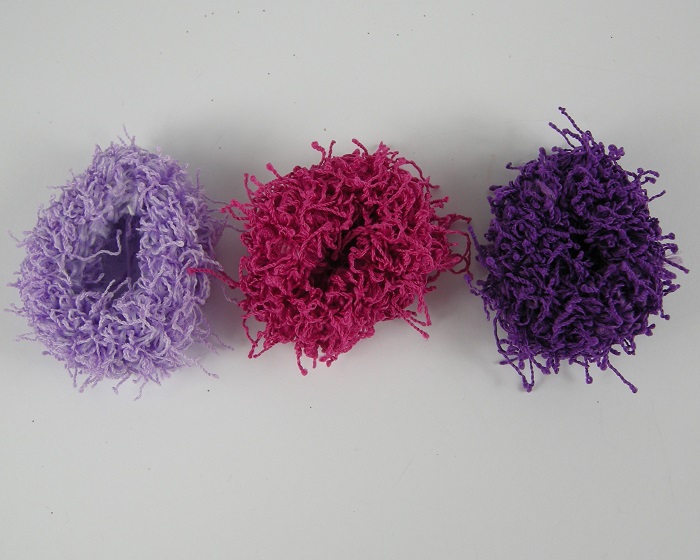 (image for) 3 Spriet haarelastieken paars.