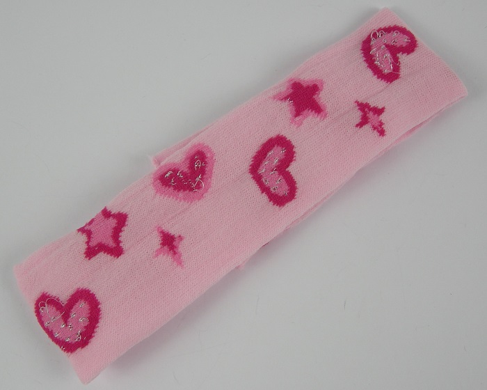 (image for) Haarband met hart licht roze. - Klik op afbeelding om te sluiten