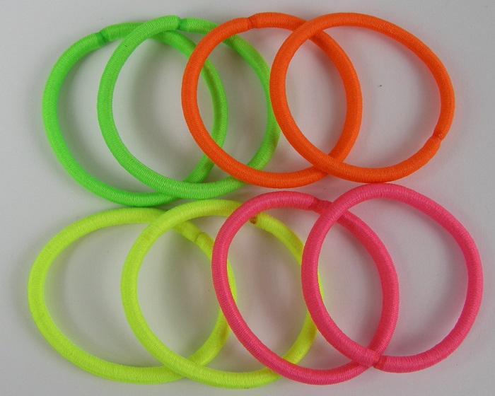 (image for) 8 elastieken endless neon tinten. - Klik op afbeelding om te sluiten