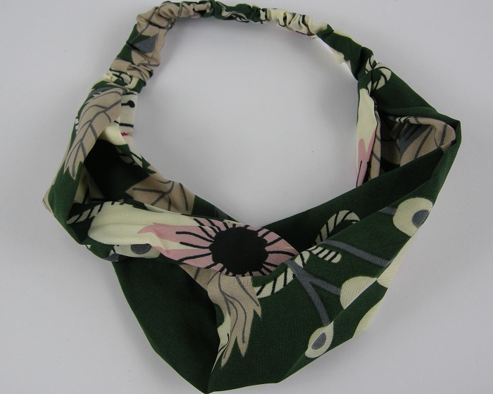 (image for) Haarband print groen.