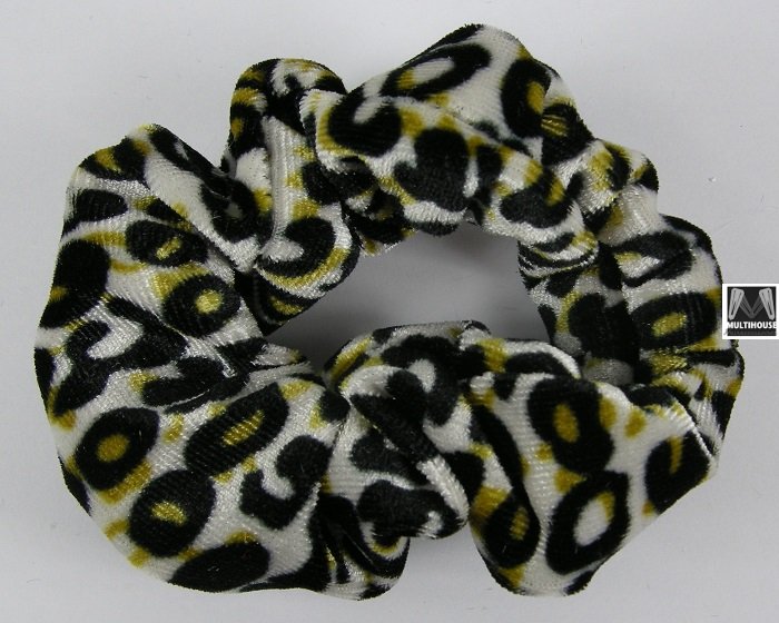(image for) Scrunchie zwart geel.