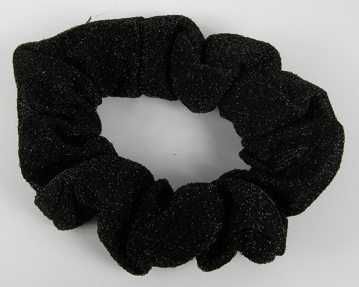 (image for) Scrunchie zwart glitter.
