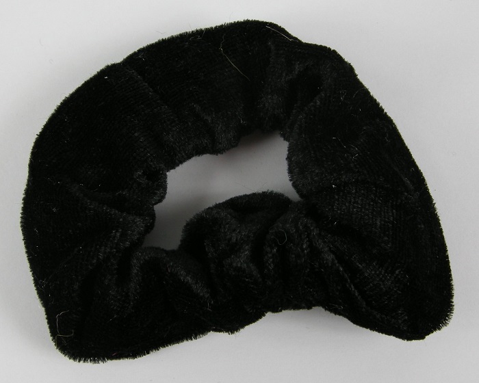 (image for) Scrunchie velvet zwart.