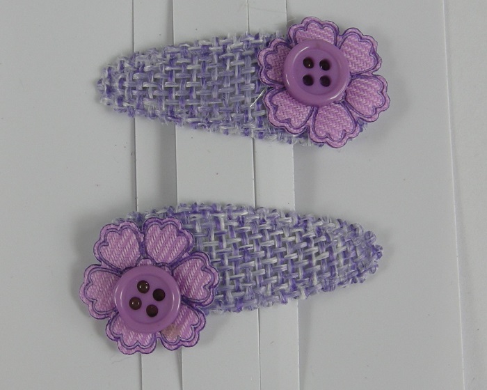 (image for) 2 klikklaks paars met knoop.