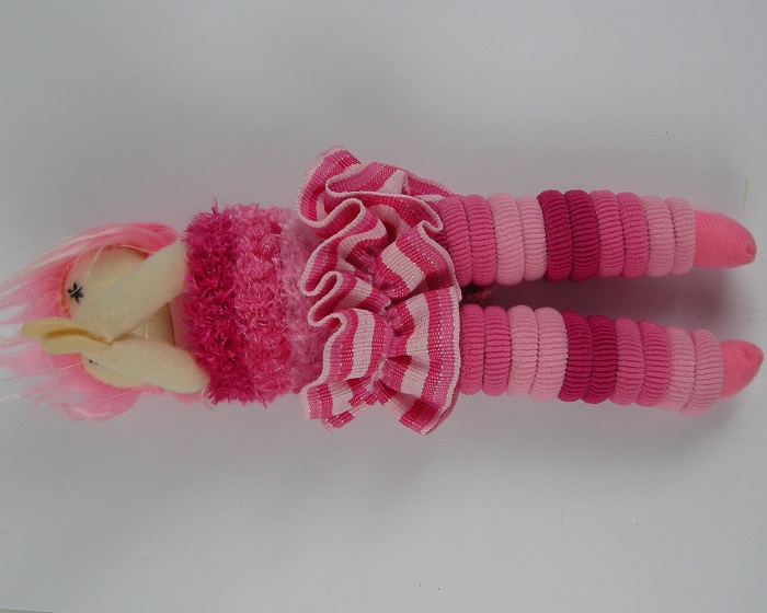 (image for) Pop met elastieken roze.